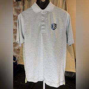FootJoy Bentley Falcons Golf Polo | Small | Gray Athletic Fit